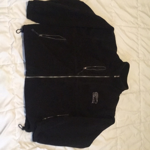 US Rowing Men’s Full-Zip Fleece Jacket, Black - Picture 1 of 4